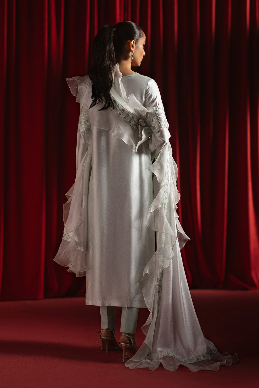 Zariya Siara Ready to Wear Silk Organza 3Pc Suit ZB60172 IRHA