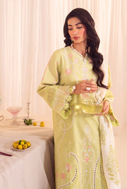 Faiza Faisal Celine Unstitched Lawn 3Pc Suit FNF-SS25-0409 IRIS