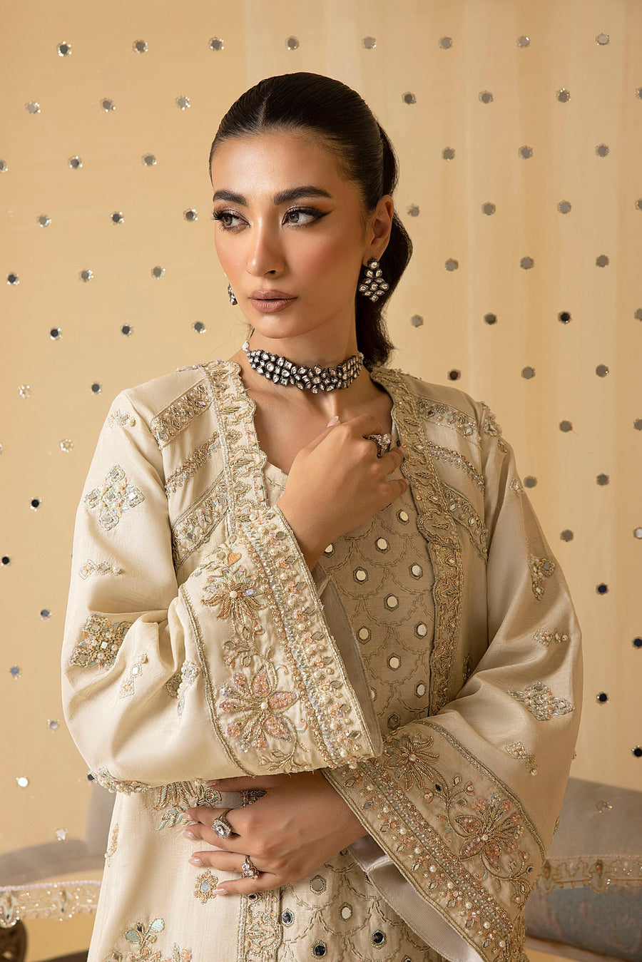 Nuriyaa Mystic Luxury Formal Unstitched 4 Piece Suit - IRIS