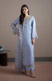 Fabiha Fatima Elvin Embroidered Raw Silk 3Pc Pret Suit - IRIS