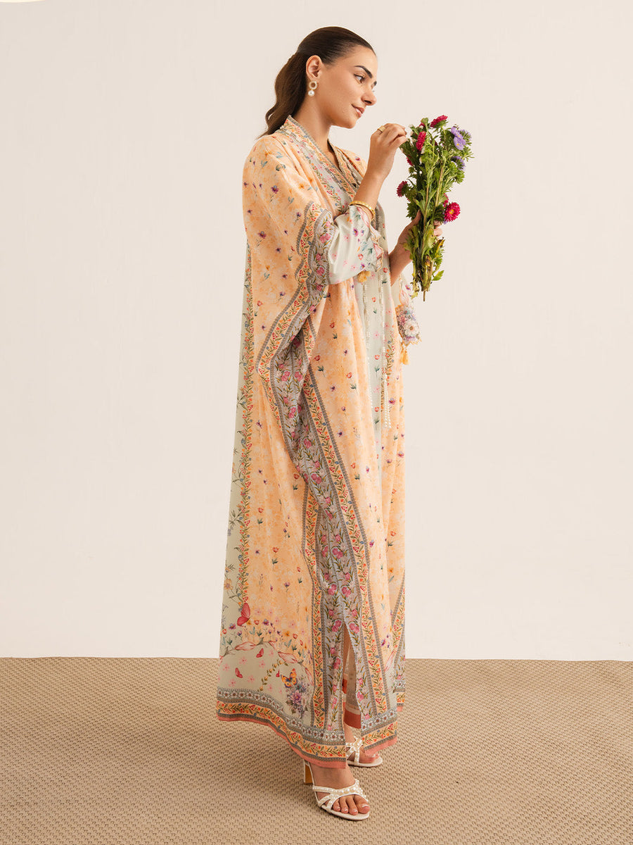 Faiza Faisal Reve Festive Pret Printed Grip Silk 1Pc Shirt - ISARI