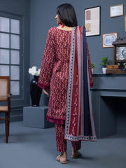 Regalia Identic Separates Printed Khaddar Unstitched 3Pc Suit ISK2-01