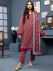 Regalia Identic Separates Printed Khaddar Unstitched 3Pc Suit ISK2-01