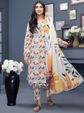 Regalia Identic Separates Printed Khaddar Unstitched 3Pc Suit ISK2-14