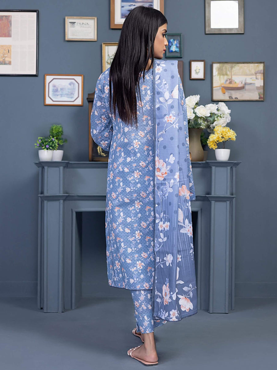 Regalia Identic Separates Printed Khaddar Unstitched 3Pc Suit ISK2-04