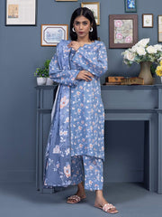 Regalia Identic Separates Printed Khaddar Unstitched 3Pc Suit ISK2-04