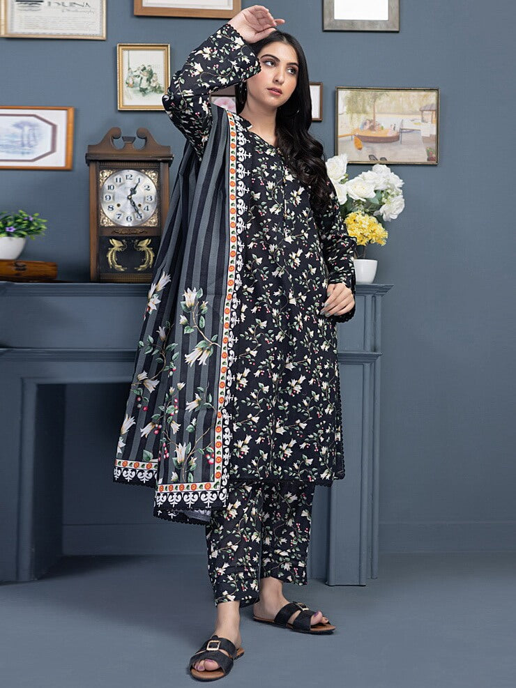 Regalia Identic Separates Printed Khaddar Unstitched 3Pc Suit ISK2-06