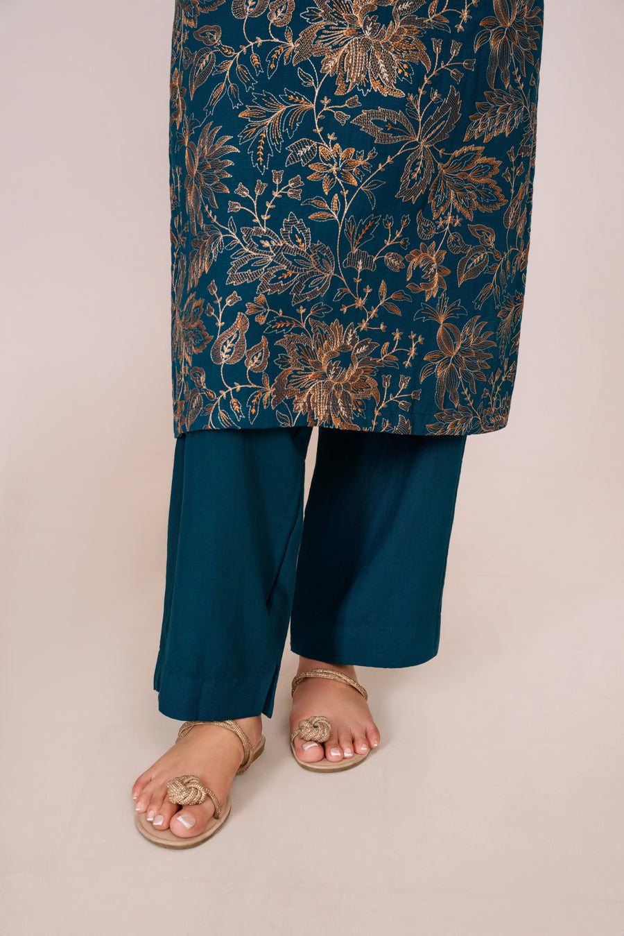 Feathers Fully Embroidered Karandi Unstitched 2Pc Suit ISLYN-FT601