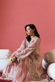 Freeshia by Suffuse Embroidered Shesha Silk Unstitched 3Pc Suit - ISRANA