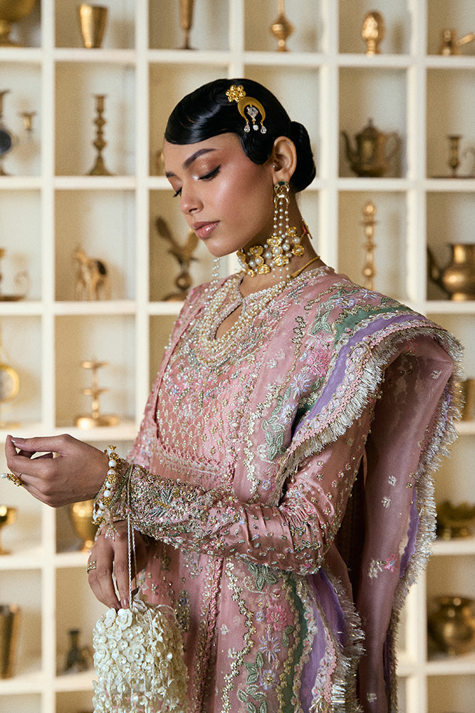 Freeshia by Suffuse Embroidered Shesha Silk Unstitched 3Pc Suit - ISRANA