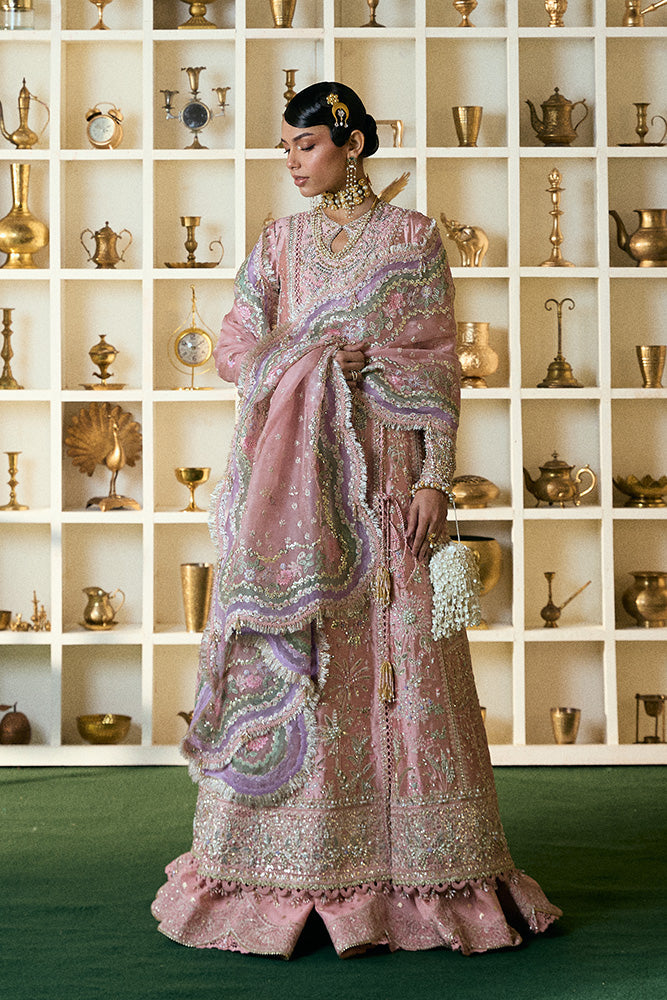 Freeshia by Suffuse Embroidered Shesha Silk Unstitched 3Pc Suit - ISRANA