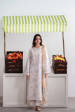 Neeshay Summer Diary Embroidered Lawn Unstitched 3Pc Suit - IVORY BLOOM