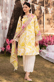 Cross Stitch Eid Lawn Unstitched Embroidered 3Pc Suit D-05 Ivory Garland