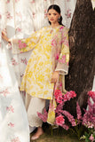 Cross Stitch Eid Lawn Unstitched Embroidered 3Pc Suit D-05 Ivory Garland