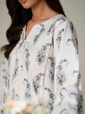 Faiza Faisal FNF Prints Unstitched Embroidered Lawn 3Pc Suit - IVORY PETALS