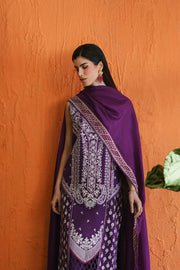 Zariya Zaira Embroidered Luxury Lawn Unstitched 3Pc Suit ZB6S100 IZETTA