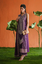 Zariya Zaira Embroidered Luxury Lawn Unstitched 3Pc Suit ZB6S100 IZETTA