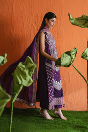 Zariya Zaira Embroidered Luxury Lawn Unstitched 3Pc Suit ZB6S100 IZETTA
