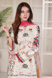 Feathers Premium Whisper of Elan Unstitched Lawn 3Pc Suit Icy Illusion-FT680