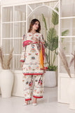 Feathers Premium Whisper of Elan Unstitched Lawn 3Pc Suit Icy Illusion-FT680