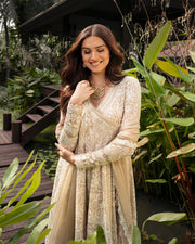 Faiza Saqlain Zinnia Embroidered Luxury Lawn Unstitched 3Pc Suit - Ilima