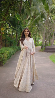 Faiza Saqlain Zinnia Embroidered Luxury Lawn Unstitched 3Pc Suit - Ilima