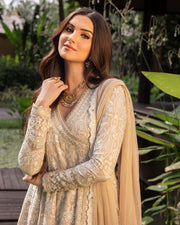 Faiza Saqlain Zinnia Embroidered Luxury Lawn Unstitched 3Pc Suit - Ilima
