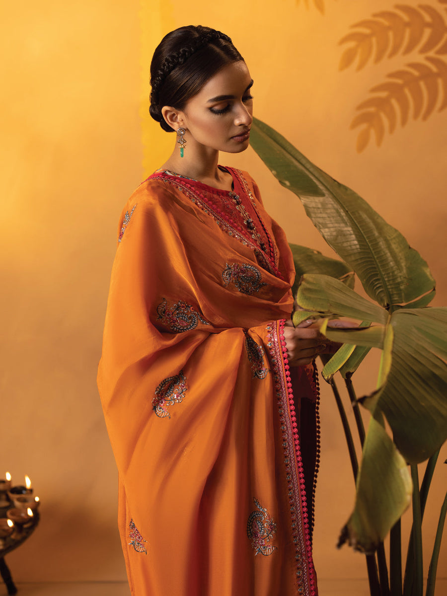 Faiza Faisal Signature Festive Pret Organza 3Pc Suit - Ilse