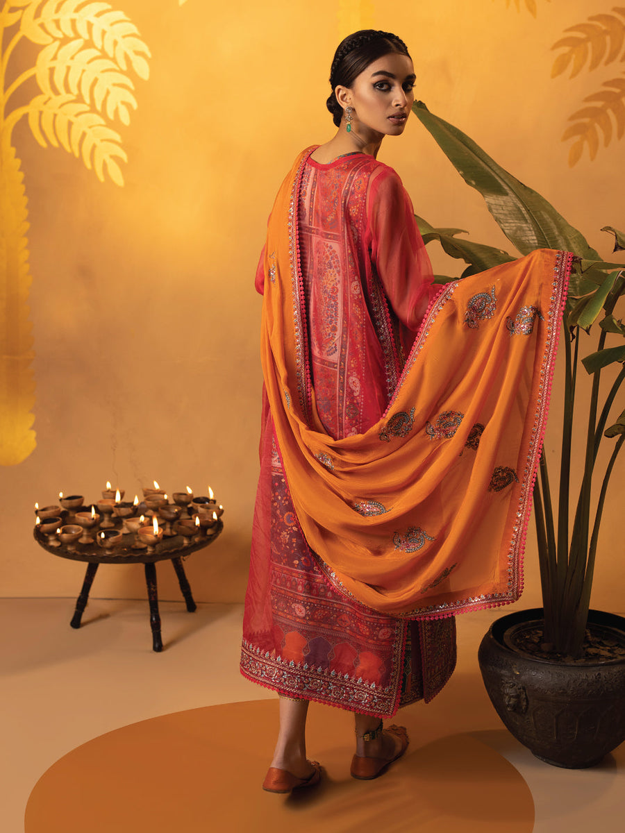 Faiza Faisal Signature Festive Pret Organza 3Pc Suit - Ilse
