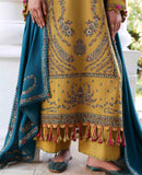 Republic Womenswear Amaris Unstitched Karandi 3Pc Suit D-12 Ilyria