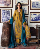 Republic Womenswear Amaris Unstitched Karandi 3Pc Suit D-12 Ilyria