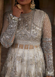Hussain Rehar Luxury Festive Formal Net Unstitched Dress - Imami