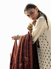 Zainab Chottani Embroidered Marina Twill Unstitched 3Pc Suit D-01 Imani
