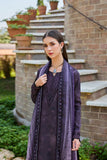 Farasha Sorine Summer Embroidered Lawn Unstitched 3Pc Suit - Imperial Plum