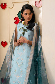 Seran Lamhay Embroidered Lawn Unstitched 3Pc Suit D-07 INAYA