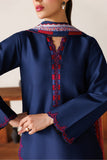 Farasha Summer Melody Embroidered Lawn Unstitched 3Pc Suit - Indigo Grace