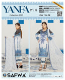 SY-12 - YANFA COLLECTION Vol 2 2021 - Three Piece Suit-SAFWA -SAFWA Brand Pakistan online shopping for Designer Dresses