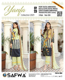 SY-23 - YANFA COLLECTION Vol 3 2021 - Three Piece Suit-SAFWA -SAFWA Brand Pakistan online shopping for Designer Dresses