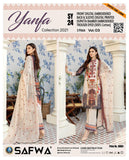 SY-24 - YANFA COLLECTION Vol 3 2021 - Three Piece Suit-SAFWA -SAFWA Brand Pakistan online shopping for Designer Dresses