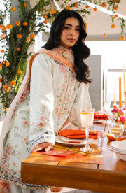 Seran Afsanah Embroidered Lawn Unstitched 3Pc Suit D-13 IRA