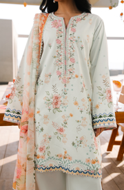 Seran Afsanah Embroidered Lawn Unstitched 3Pc Suit D-13 IRA