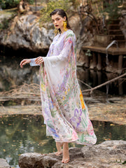 Roheenaz Dahlia Embroidered Lawn Unstitched 3Pc Suit RNZ-03B Iris