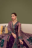 Farasha Luxury Formal Embroidered Net Unstitched 3Pc Suit - Iris