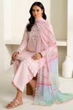 Farasha Summer Weaves Embroidered Lawn Unstitched 3Pc Suit - Iris Mist
