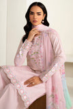 Farasha Summer Weaves Embroidered Lawn Unstitched 3Pc Suit - Iris Mist