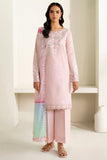 Farasha Summer Weaves Embroidered Lawn Unstitched 3Pc Suit - Iris Mist