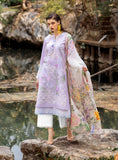 Roheenaz Dahlia Embroidered Lawn Unstitched 3Pc Suit RNZ-03B Iris