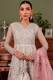 Farasha Luxury Formal Embroidered Net Unstitched 3Pc Suit - Isabel