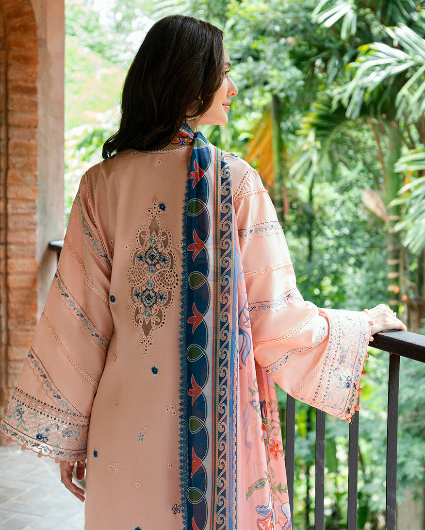 Roheenaz Reverie Embroidered Lawn Unstitched 3Pc Suit RNZ2501B Islene