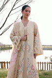 Zarposh Summer Soiree Embroidered Luxury Lawn Unstitched 3Pc Suit - Ismera
